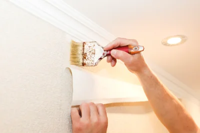 Pose de papier peint à Brie-sous-Mortagne — revêtements muraux et toiles de verre